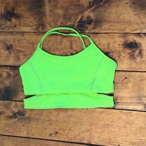 Tonic sports bra top- lime green. NWOT